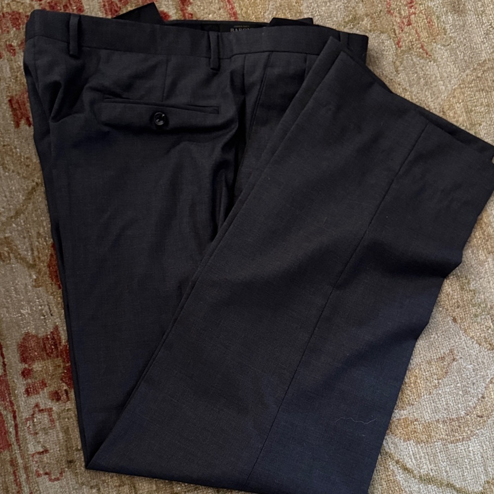 Baroni Men's Black Dress Pants